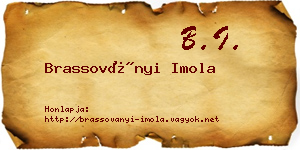 Brassoványi Imola névjegykártya